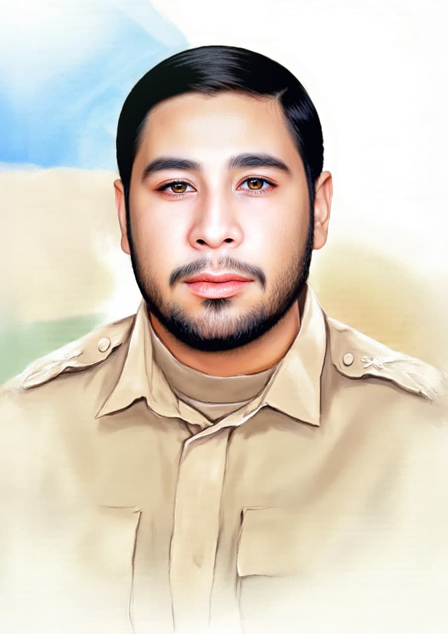 تصویرسازی چهره شهید محمدتقی جالو